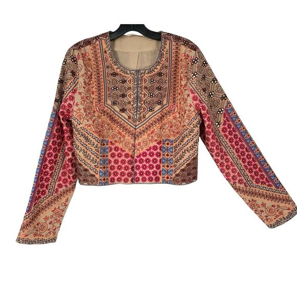 Soft Surroundings Embroidered Livia Bolero Jacket Ladies Medium - Picture 1 of 13